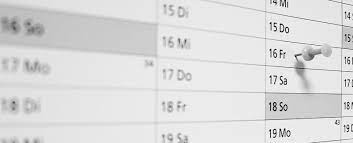 Diese Termine finden 2025 statt